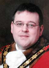 Picture of Cllr. J.P. Jenkins. Mayor of Llanelli 2009 - 10 